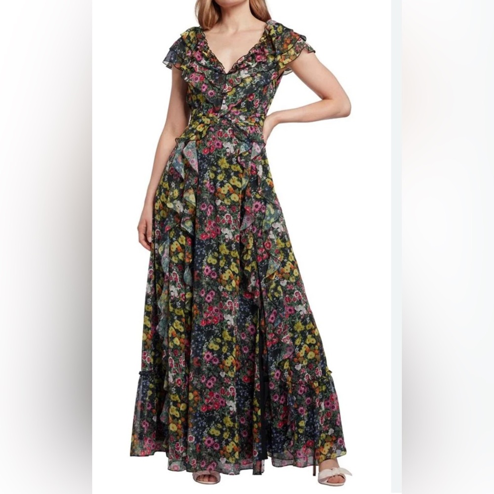 Ted Baker Adiee Floral Ruffle Dress - Picture 2 of 11